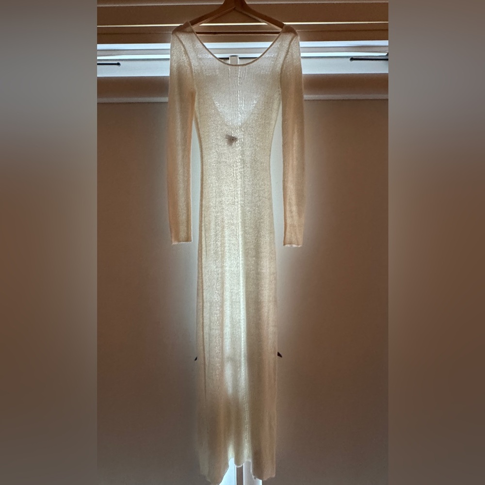 Prettylittlething backless see through maxi dress swimsuit coverup - Picture 3 of 6
